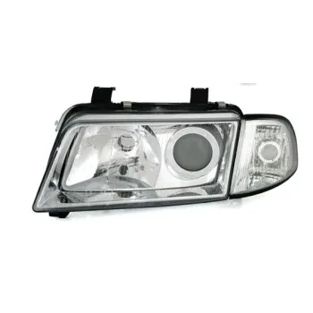 Φανάρια εμπρός Audi A4 (1995-1999) - chrome , με λάμπες (Η1) - σετ 2τμχ.