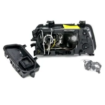 Φανάρια εμπρός Audi A4 (1995-1999) - μαύρα , χωρίς λάμπες (Η7) - σετ 2τμχ.