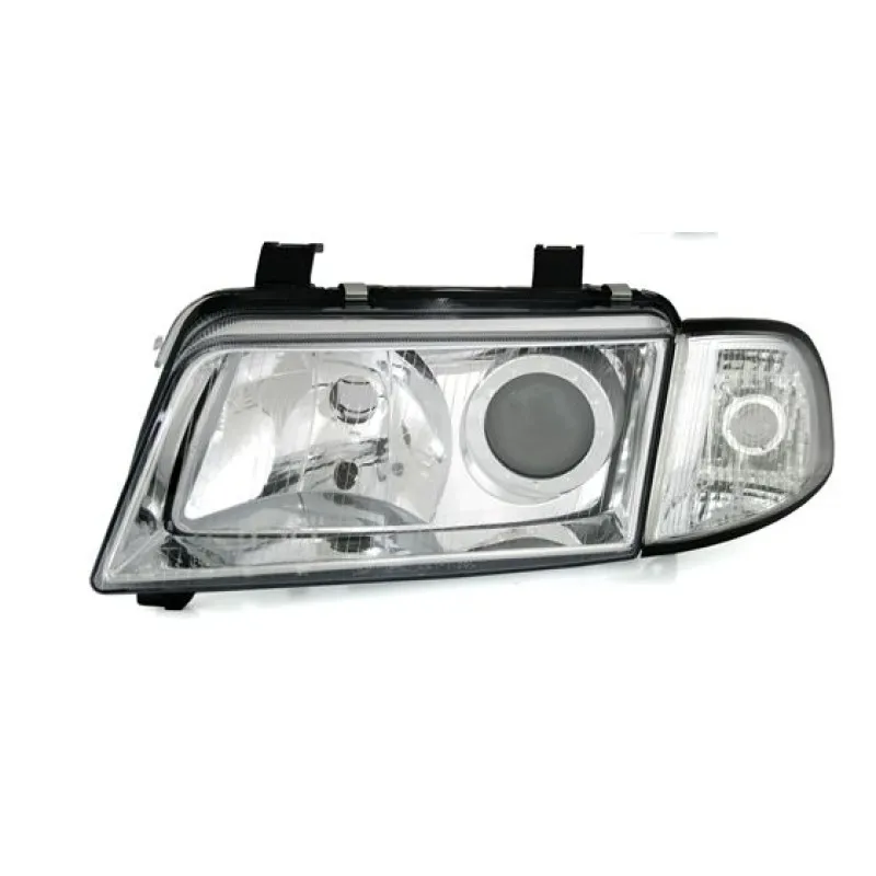Φανάρια εμπρός Audi A4 (1995-1999) - chrome , χωρίς λάμπες (Η7) - σετ 2τμχ.