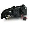 Φανάρια εμπρός Audi A4 (1995-1998) angel eyes - chrome , με λάμπες (Η1) - σετ 2τμχ.