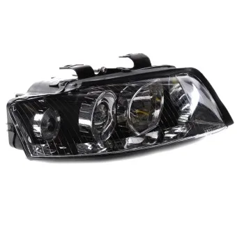 Φανάρια εμπρός Audi A4 B6 (2001-2004) - μαύρα , χωρίς λάμπες (Η1) - σετ 2τμχ.