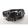 Φανάρια εμπρός Audi A4 (2001-2004) angel eyes - μαύρα , με λάμπες (Η1) - σετ 2τμχ.