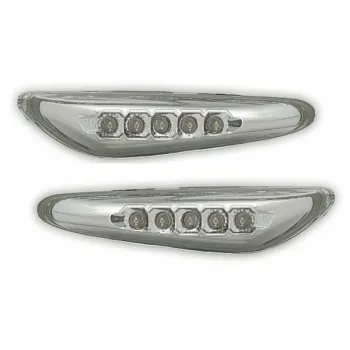 Led φλας BMW E46 (2001-2005) / E60 / X3 (2004-2009) - χρωμίου - σετ 2τμχ.