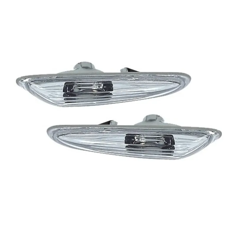 Φλας BMW E46 (2001-2005) / E60 / E61 / X3 (2004-2009) - χρωμίου - σετ 2τμχ.