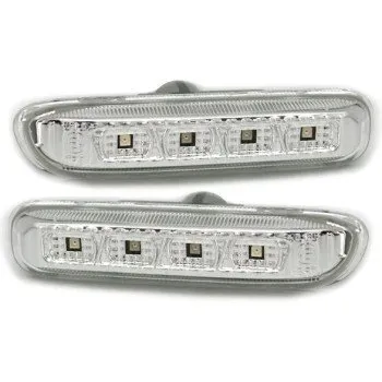Led φλας BMW E46 sedan / coupe (1998-2001) / E46 Compact - χρωμίου - σετ 2τμχ.