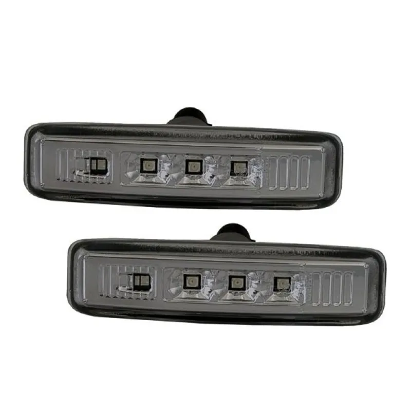 Led φλας BMW E39 (1995-2003) - μαύρο χρωμίου - σετ 2τμχ.