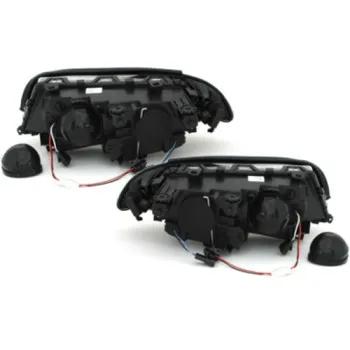 Φανάρια εμπρός BMW E46 coupe και cabrio (1999-2003) angel eyes, με λάμπες (Η1) - σετ 2τμχ.