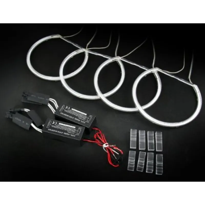 Δαχτυλίδια BMW E46 coupe (1998-2003) / BMW E46 Sedan, Combi (1998-2005) angel eyes - Λευκό χρώμα