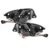 Φανάρια εμπρός BMW E90 (2005-2008) angel eyes - chrome , με λάμπες (Η1) - σετ 2τμχ.