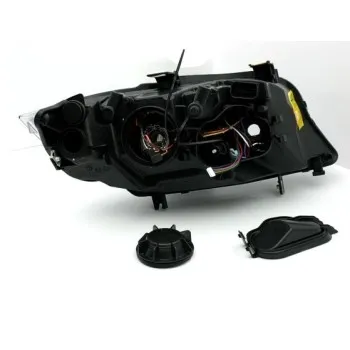 Φανάρια εμπρός BMW E90(2005-2009) angel eyes - μαύρα , χωρίς λάμπες (Η7) - σετ 2τμχ.