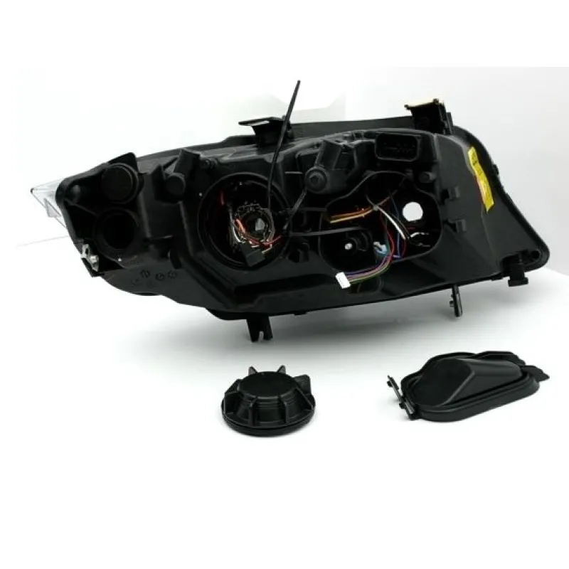 Φανάρια εμπρός BMW E90(2005-2009) angel eyes - μαύρα , χωρίς λάμπες (Η7) - σετ 2τμχ.