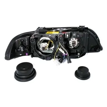 Φανάρια εμπρός BMW E39 (1995-2000) angel eyes - χρωμίου , χωρίς λάμπες (Η7) - σετ 2τμχ.