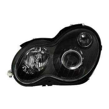Φανάρια εμπρός Mercedes C-CLASS W203 (2000-2004) sedan - μαύρα , χωρίς λάμπες (Η7) - σετ 2τμχ.