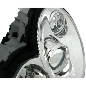 Φανάρια εμπρός Mercedes C-CLASS W203 (2000-2003) - sport coupe , χωρίς λάμπες (Η7) - σετ 2τμχ.