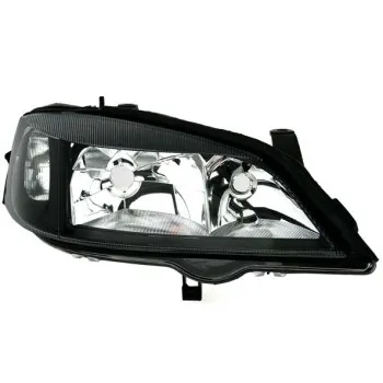 Φανάρια εμπρός Opel Astra G (1998-2004) - μαύρα , με λάμπες (Η7) - σετ 2τμχ.