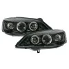 Φανάρια εμπρός Opel Astra G (1998-2004) led angel eyes - CCFL , μαύρα , με λάμπες (Η1) - σετ 2τμχ.
