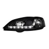 Φανάρια εμπρός Opel Astra G (1998-2004) led με DRL - black , με λάμπες (Η1) - σετ 2τμχ.