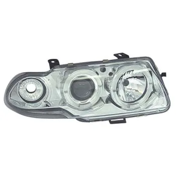 Φανάρια εμπρός Opel Astra F (1991-1999) angel eyes - chrome , με λάμπες (Η1) - σετ 2τμχ.