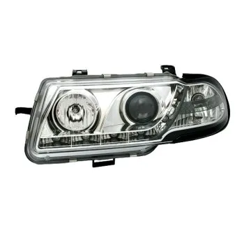 Φανάρια εμπρός Opel Astra F (1991-1994) led - chrome , με λάμπες (Η1) - σετ 2τμχ.