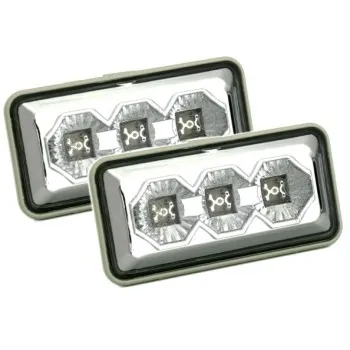 Led φλας φτερού Vw Golf 3 / Vento / Passat - χρωμίου - σετ 2τμχ.
