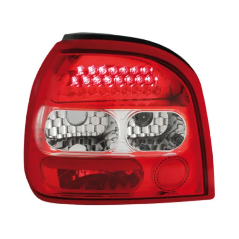 Πίσω φανάρια led Vw Golf III - κόκκινα / chrome - σετ 2τμχ.