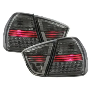 Πίσω φανάρια led BMW E90 sedan (2005-2008) - μαύρα χρωμίου - σετ 2τμχ.