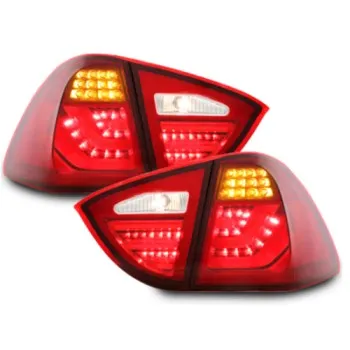 Πίσω φανάρια BMW E91 combi με led φλας (2005-2008) - chrome - σετ 2τμχ.
