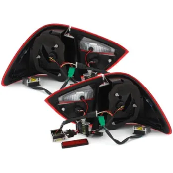 Πίσω φανάρια BMW E91 combi με led φλας (2005-2008) - chrome - σετ 2τμχ.