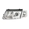 Φανάρια εμπρός Vw Passat 3Β/B5 (1997-2000) - chrome , με λάμπες (Η1) - σετ 2τμχ.