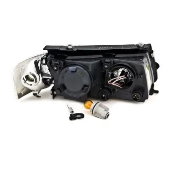 Φανάρια εμπρός Vw Passat 3Β/B5 (1997-2000) - chrome , με λάμπες (Η1) - σετ 2τμχ.