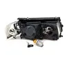 Φανάρια εμπρός Vw Passat 3Β/B5 (1997-2000) - μαύρα , με λάμπες (Η7) - σετ 2τμχ.