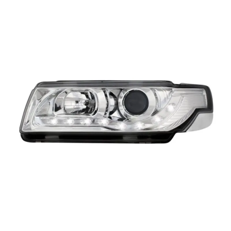 Φανάρια εμπρός Vw Passat Β4 (1993-1996) led - chrome , με λάμπες (Η1) - σετ 2τμχ.
