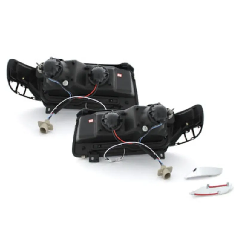 Φανάρια εμπρός Vw Passat Β4 (1993-1996) led - chrome , με λάμπες (Η1) - σετ 2τμχ.