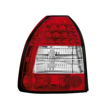 Πίσω φανάρια led Honda Civic 3D (1996-2001) - κόκκινα / chrome - σετ 2τμχ.