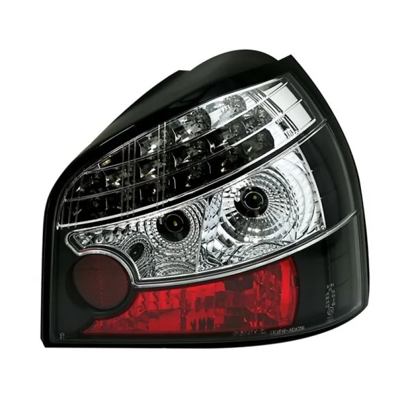 Πίσω φανάρια led Audi A3 (1996-2003) - μαύρο - σετ 2τμχ.
