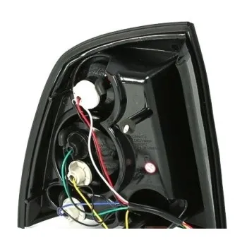Πίσω φανάρια Opel Astra G coupe / sedan 2/4 πορτο (1998-2004) - μαύρα - σετ 2τμχ.