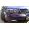 Φανάρια εμπρός Vw Passat 3Β/B5 (1997-2000) angel eyes - μαύρα , χωρίς λάμπες (Η7) - σετ 2τμχ.