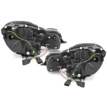 Φανάρια εμπρός Mercedes W211 E-Class (2002-2006) led , με λάμπες (Η1) - σετ 2τμχ.
