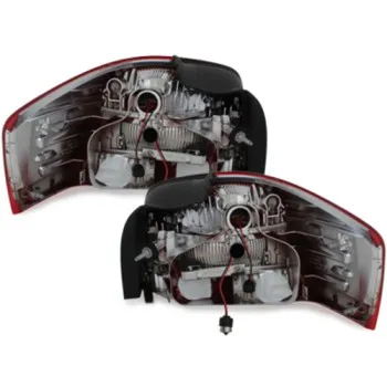 Πίσω φανάρια led Audi A3 (2003-2008) - κόκκινα / φιμέ χρωμίου - σετ 2τμχ.