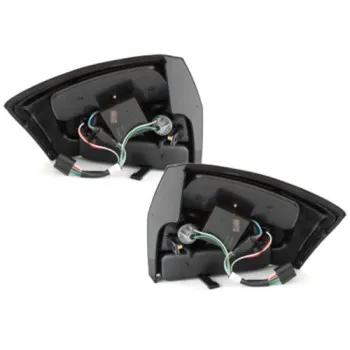 Πίσω φανάρια led Audi A4 sedan (2001-2004) - μαύρα - σετ 2τμχ.