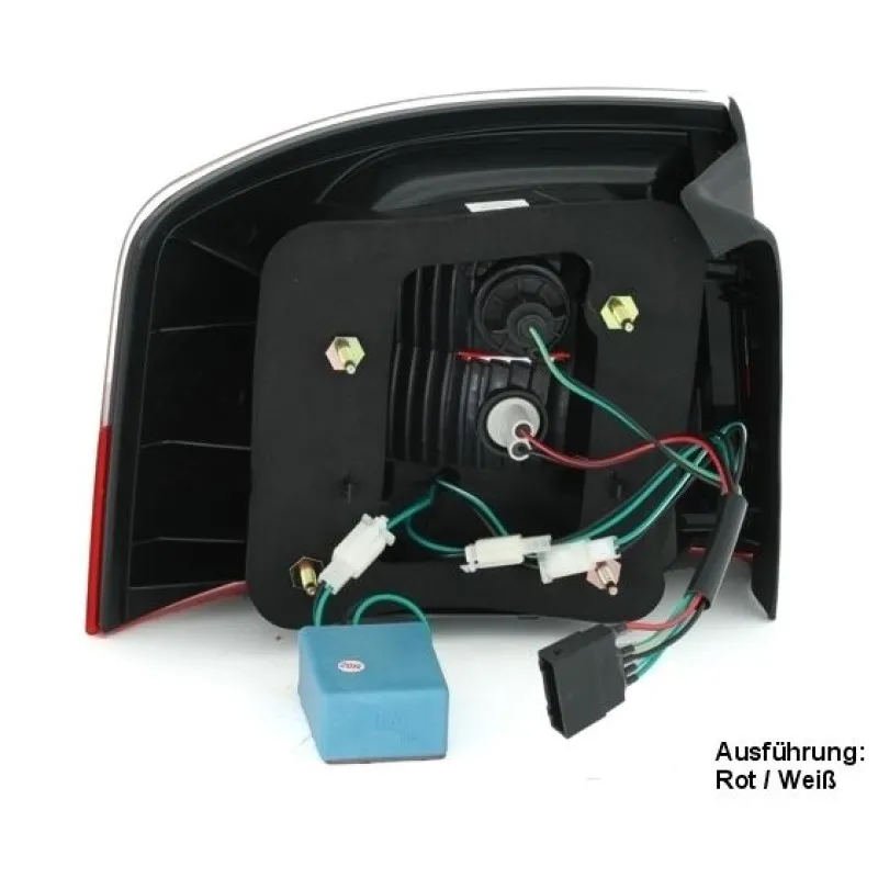 Πίσω φανάρια led Audi A6 combi (1997-2004) - φιμέ φλας - σετ 2τμχ.