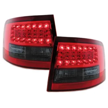 Πίσω φανάρια led Audi A6 combi (1997-2004) - φιμέ / κόκκινα - σετ 2τμχ.