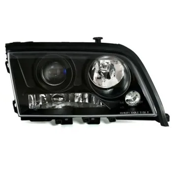Φανάρια εμπρός Mercedes C-CLASS W202 (1993-2001) , μαύρα , με λάμπες (Η1) - σετ 2τμχ.