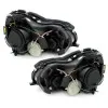 Φανάρια εμπρός Mercedes CLK W209 / C209 (2003-2009) led , μαύρα , με λάμπες (Η1) - σετ 2τμχ.