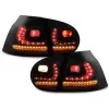 Πίσω φανάρια led VW Golf 5 - μαύρα - σετ 2τμχ.