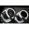 Φανάρια εμπρός Vw Passat B5.5 (2001-2005) angel eyes - chrome , με λάμπες (Η1) - σετ 2τμχ.