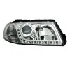 Φανάρια εμπρός Vw Passat B5.5 (2001-2005) led - chrome , χωρίς λάμπες (Η7) - σετ 2τμχ.