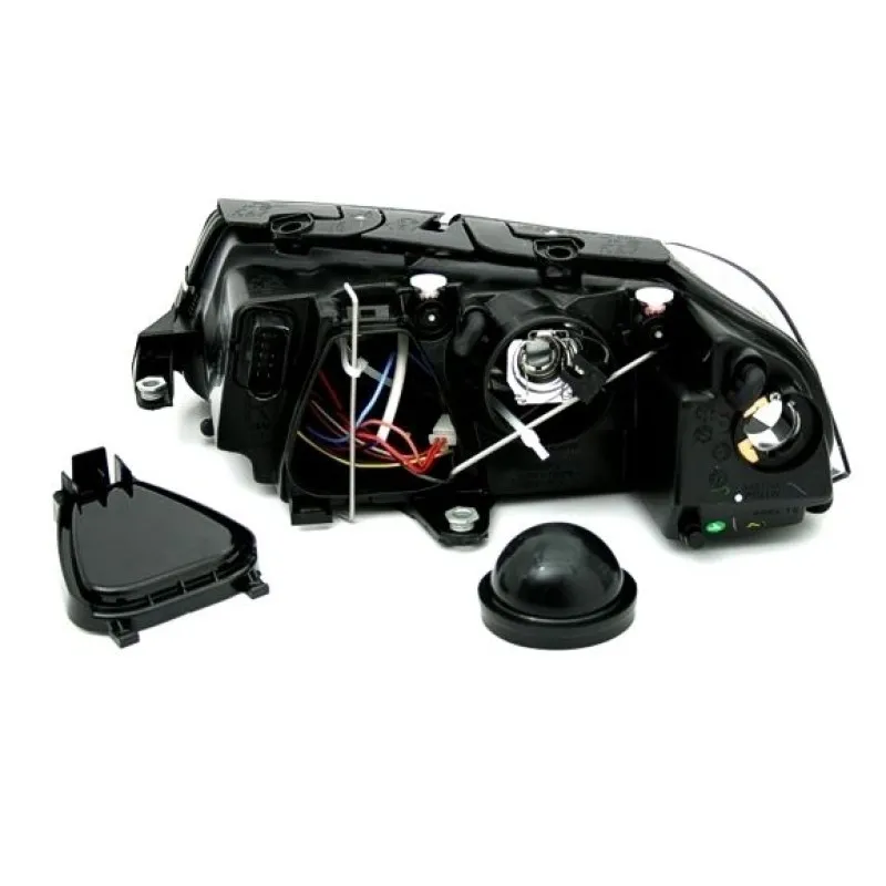 Φανάρια εμπρός Vw Passat B5.5 (2001-2005) led - chrome , χωρίς λάμπες (Η7) - σετ 2τμχ.