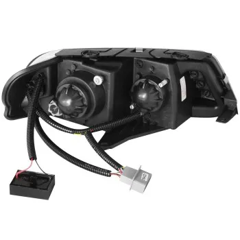 Φανάρια εμπρός Vw Passat B5.5 (2001-2005) led - chrome , με λάμπες (Η1) - σετ 2τμχ.