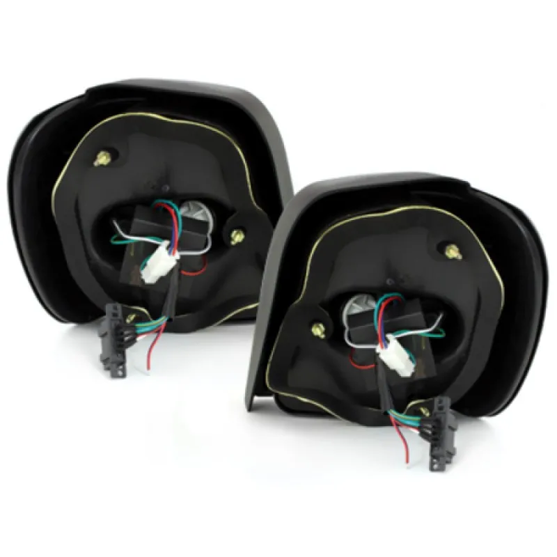 Πίσω φανάρια led Vw Polo 6N (1994-1999) - μαύρα - σετ 2τμχ.